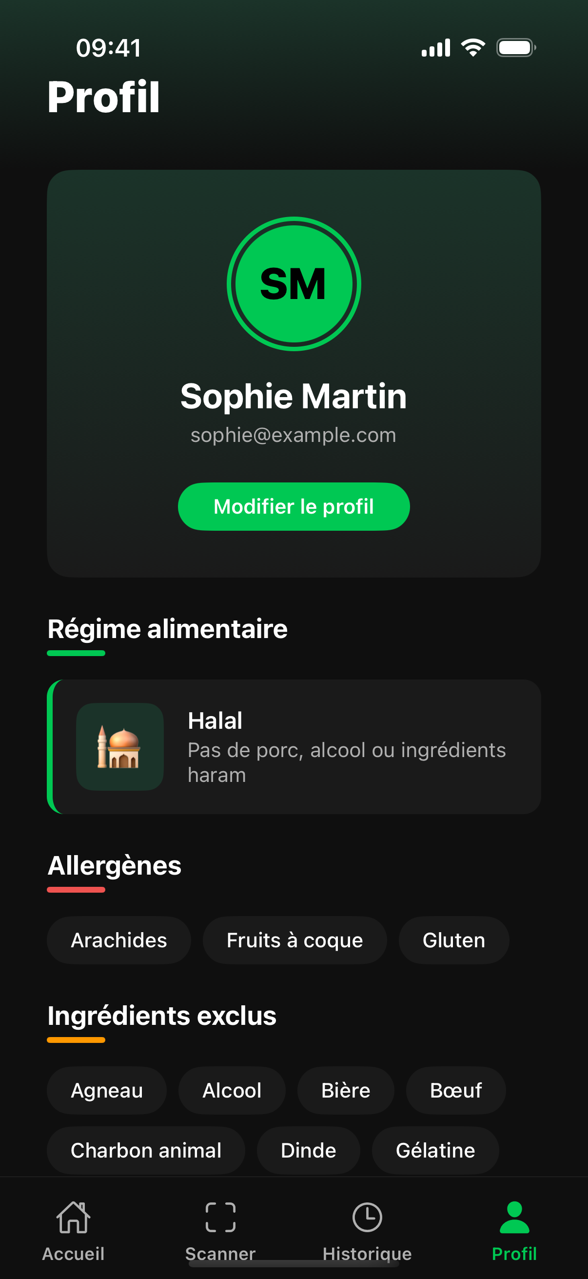 Profil dietetique Foodproof